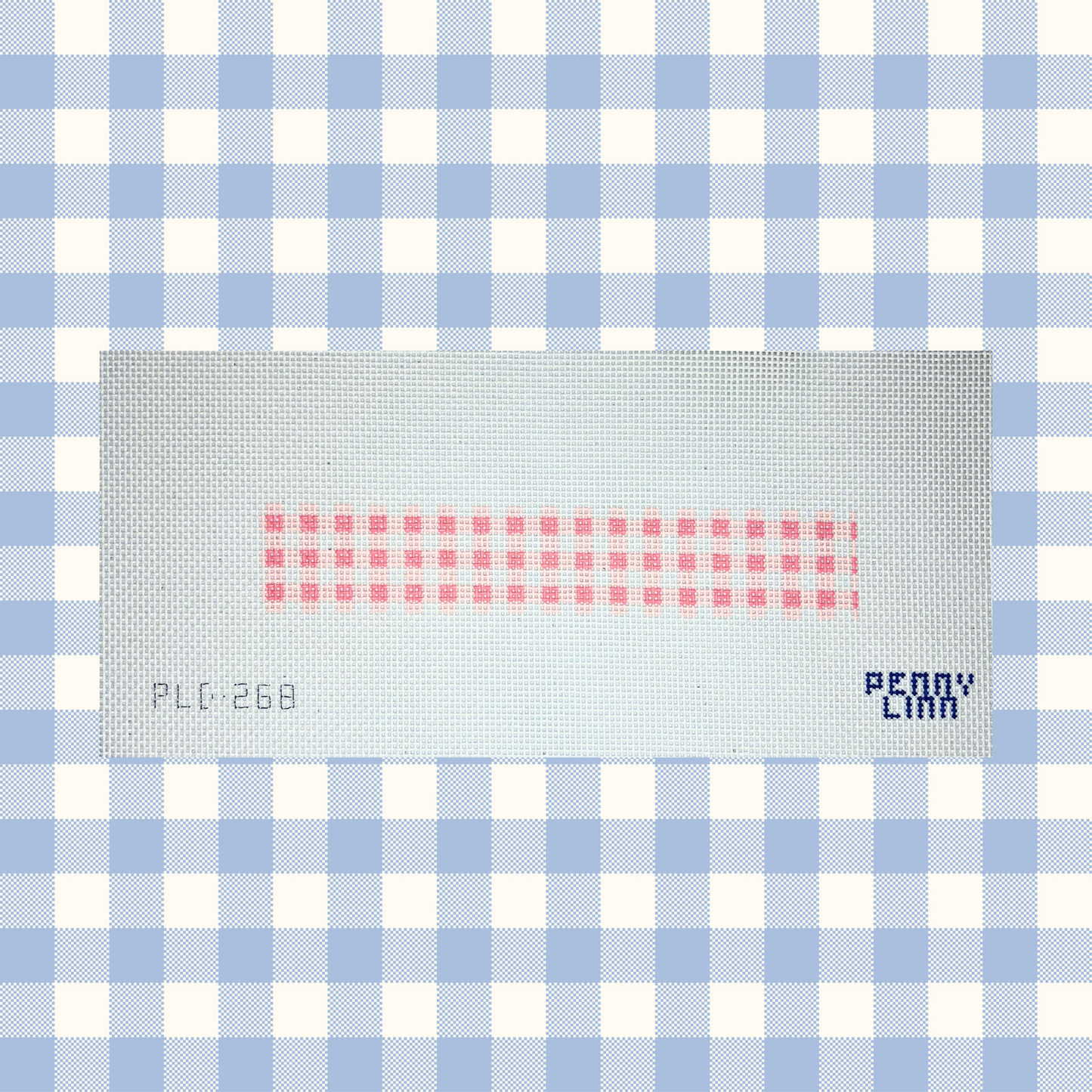 Large Gingham Key Fob