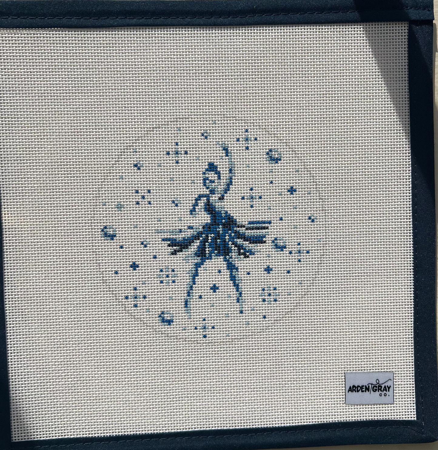 Blue and White Ballerina