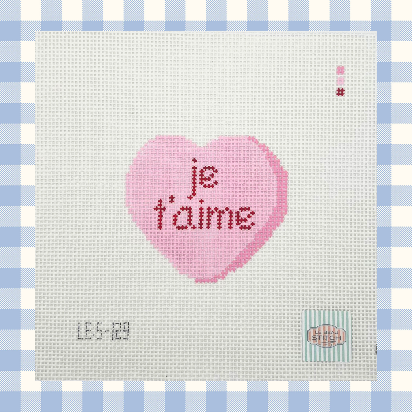 Je t'aime Valentine's Day French Conversation Heart