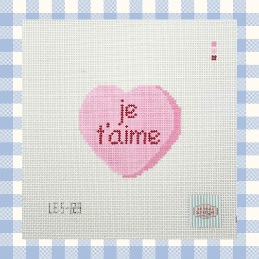 Je t'aime Valentine's Day French Conversation Heart
