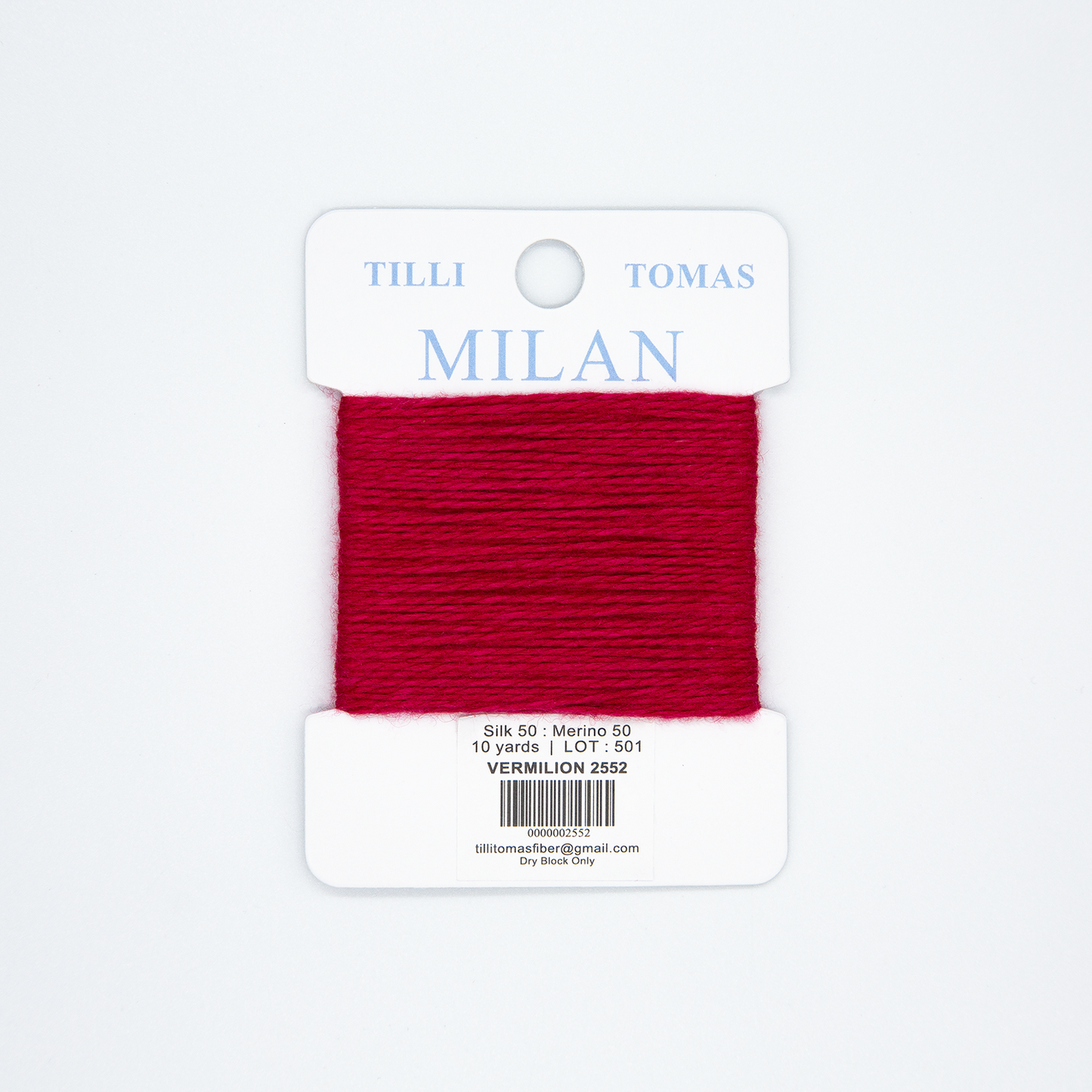 Milan Card - Vermilion