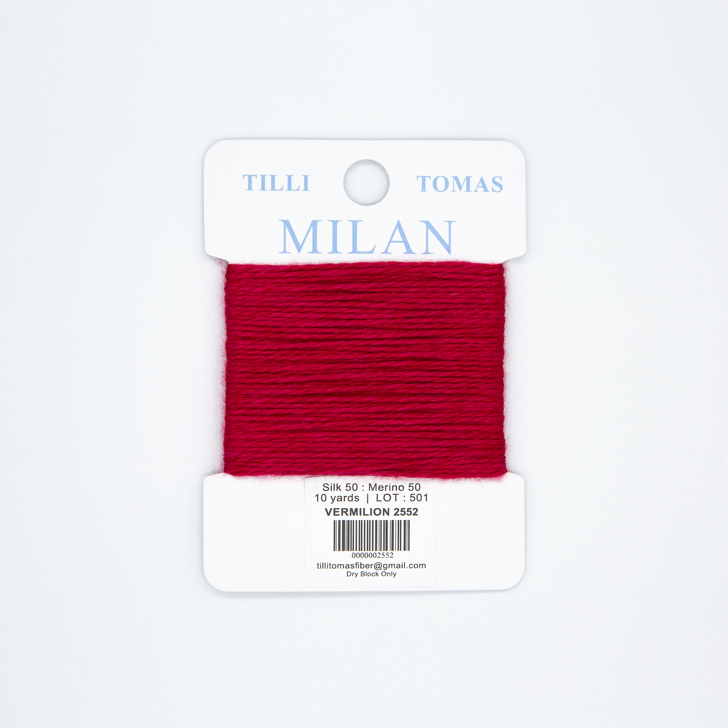 Milan Card - Vermilion