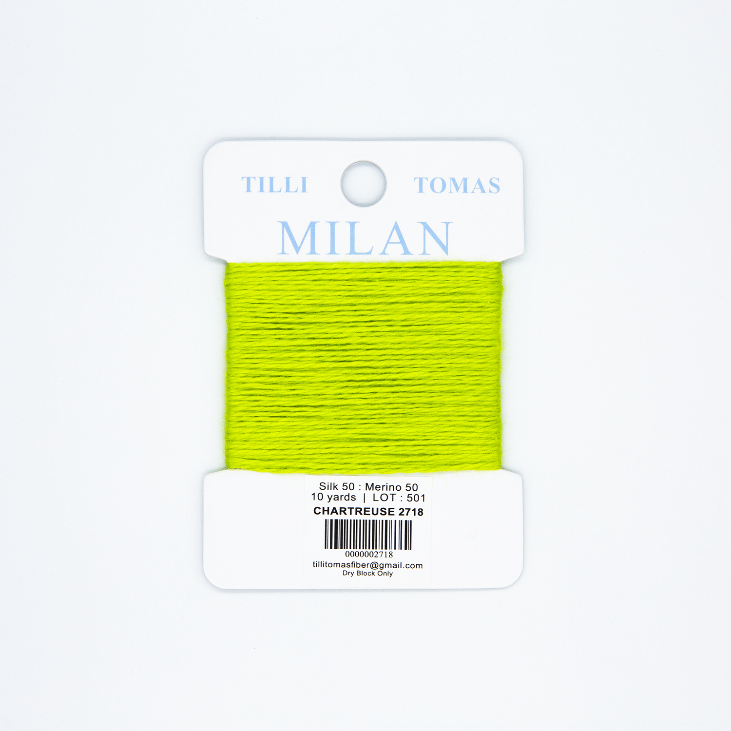 Milan Card - Chartreuse