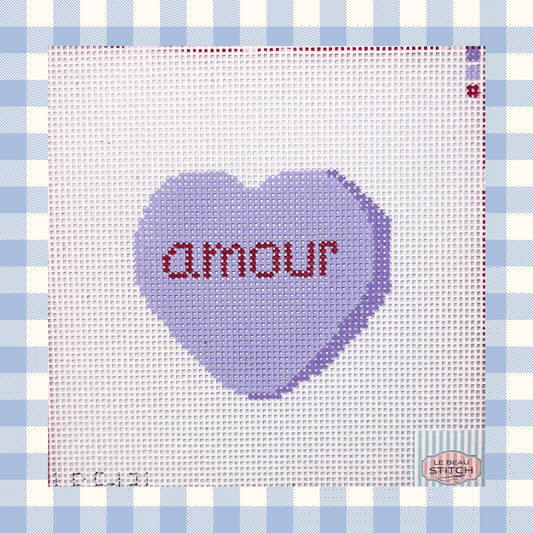 Amour Valentine's Day French Conversation Heart