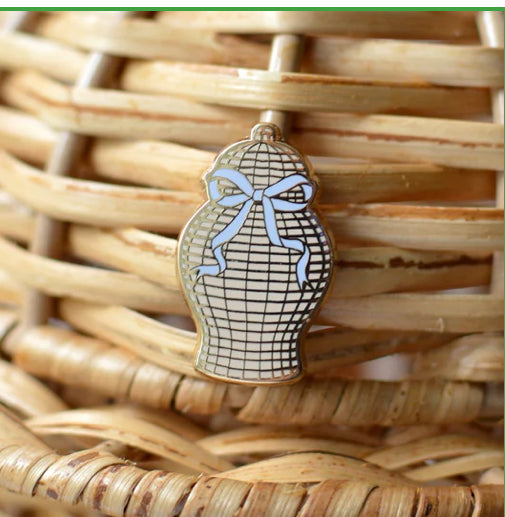 Rattan Ginger Jar Needleminder