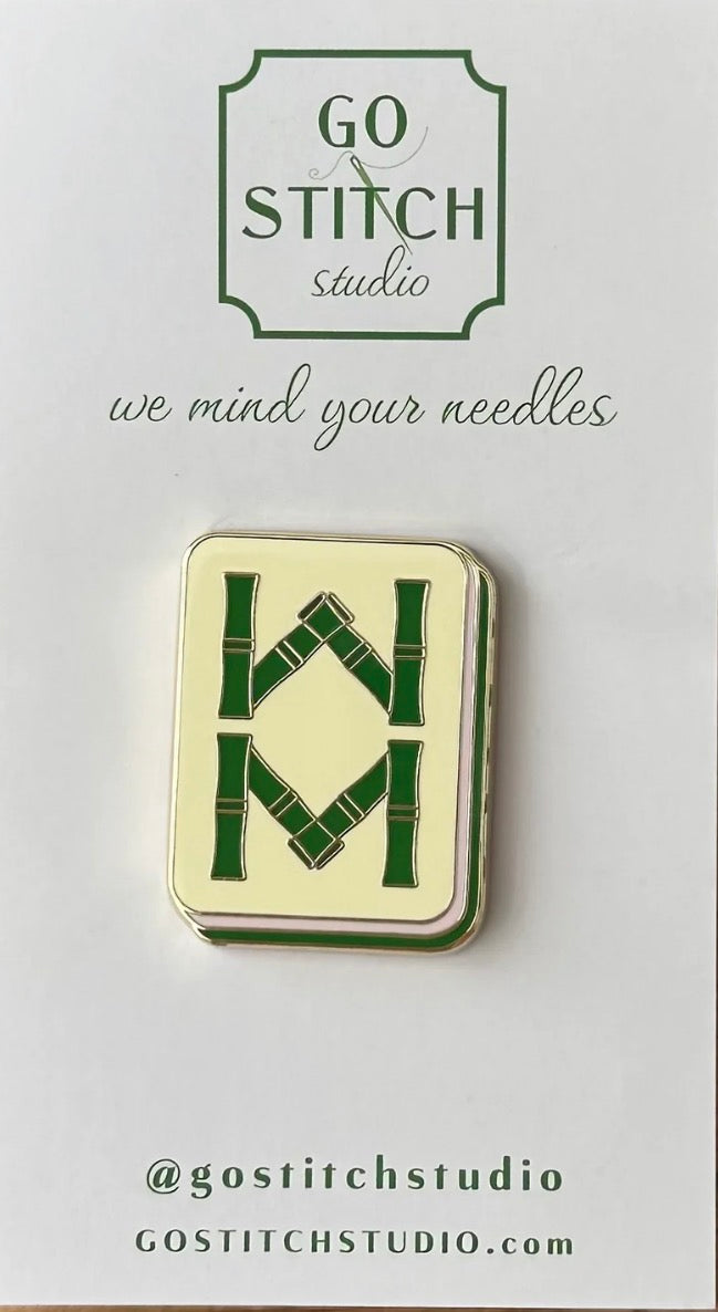 Bamboo Mahjong Tile Needle Minder