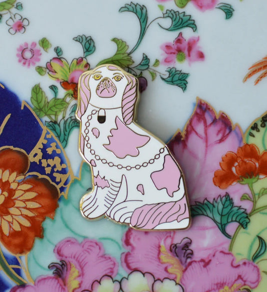 Pink Staffordshire Dog Needle Minder
