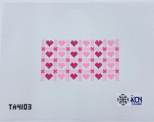 Pink Heart Gingham