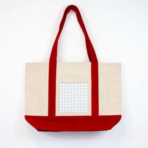 Canvas Red Tote