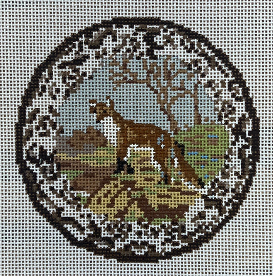 Transferware Fox Plate