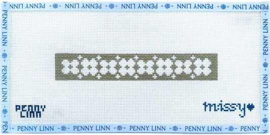 Key Fob Floral Inverse Mocha