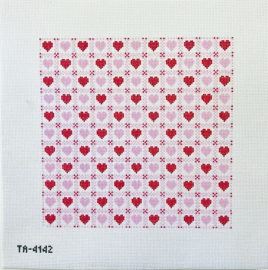 Heart Check Pillow Canvas