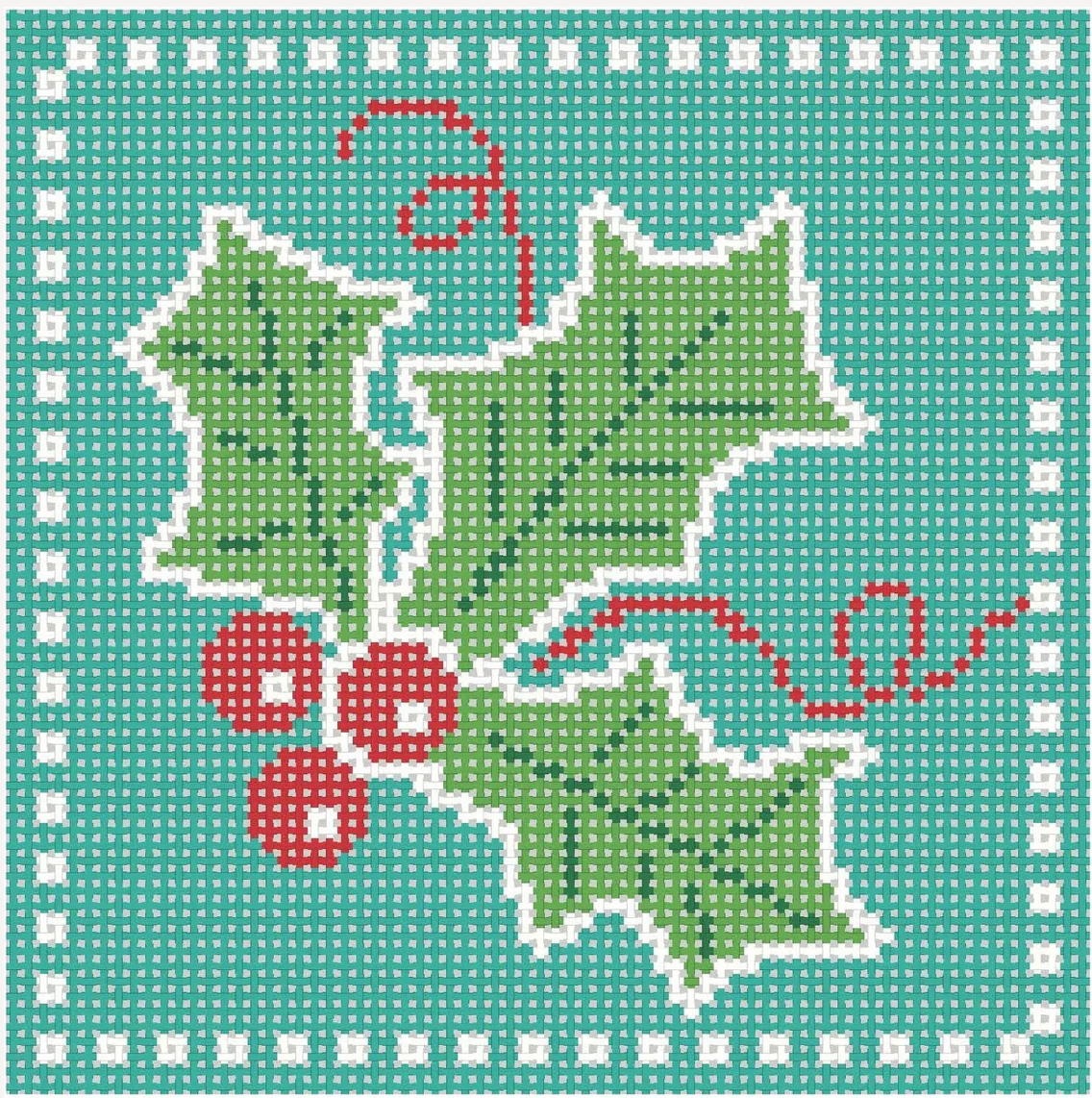 Holly Coaster - Teal