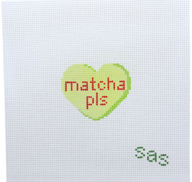 Matcha Pls Candy Heart